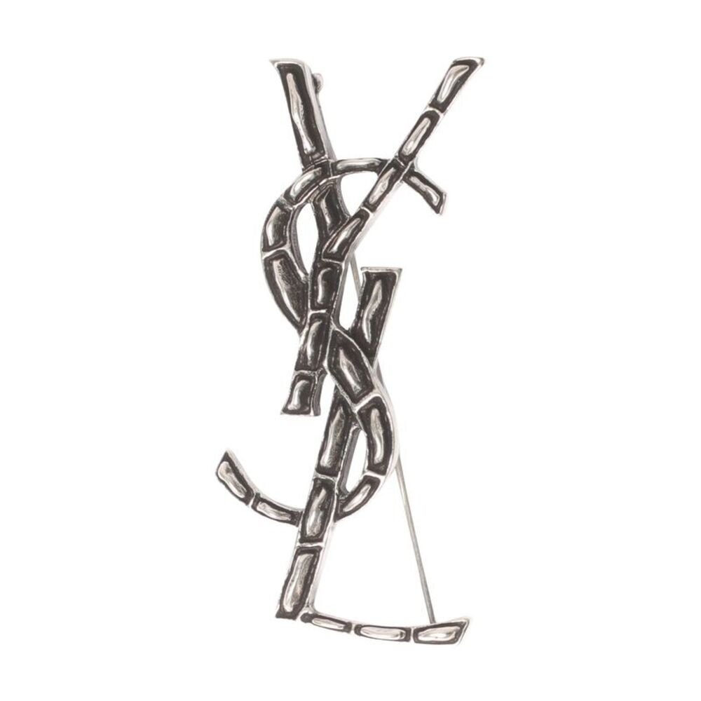 Saint Laurent Women Cassandre Crocodile Brooch